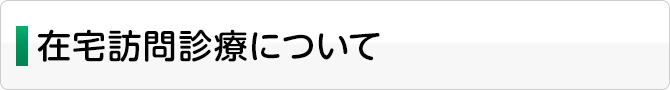 在宅訪問診療について